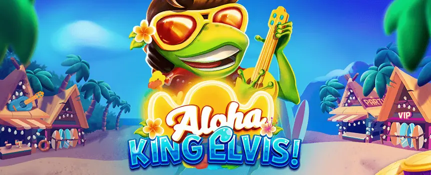 Play the fantastic Aloha King Elvis! online slot today at Joe Fortune and see if you can win the huge Mega jackpot, worth an impressive 1,000x your bet!
