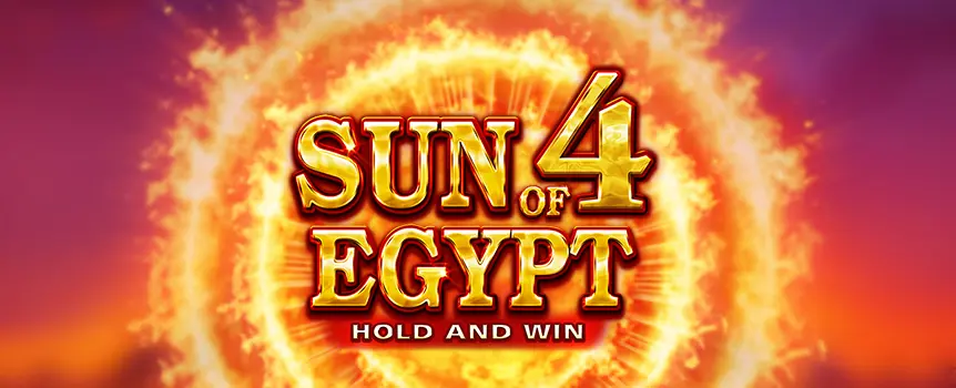 Take a spin on Sun of Egypt 4 Hold and Win today for your chance to trigger a Gigantic 10,000x your stake Payout! Play now.