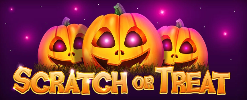 Scratch or Treat is a simple Halloween-themed Scratch Card Game where you score Cash Treats up to 10,000x your stake!