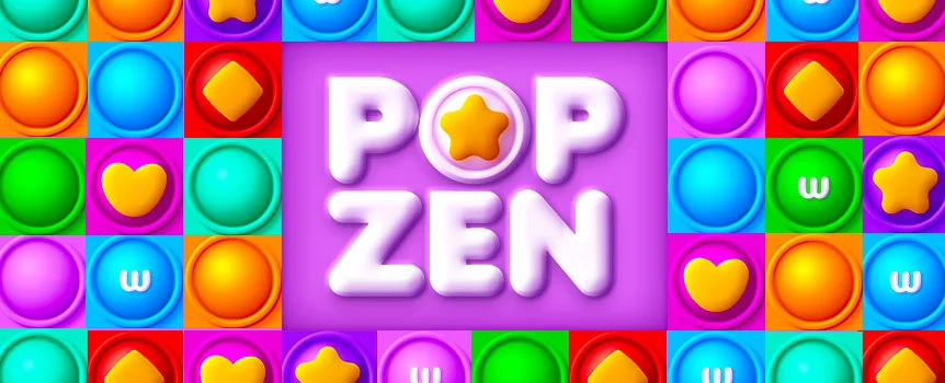 Soothe your senses with Pop Zen, the new ClusterPay slot. This game combines the pleasure of Pop It toys with the excitement of slots.