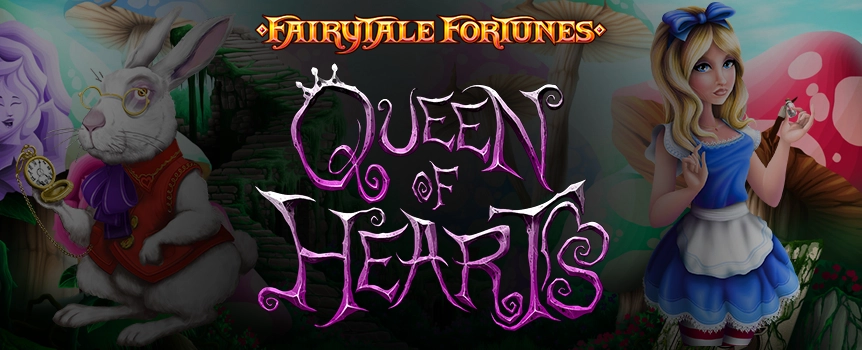 Play the Fairytale Fortunes: Queen of Hearts online slot today at Joe Fortune and see if you can land the giant top prize, potentially worth thousands.