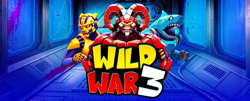 Step into a crazy battlefield with the Wild War 3 online slot at Joe Fortune and get ready for exhilarating free spins and some gigantic potential prizes!