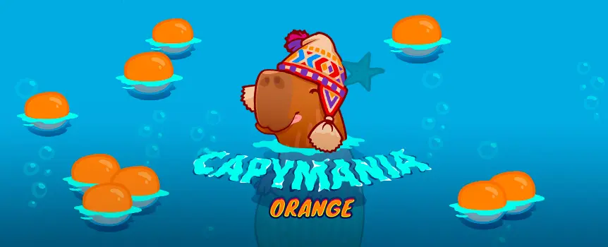 Play the Capymania Orange scratchcard today here at Joe Fortune and see if you can scratch off three jackpots to win the top prize of 100,000x your bet!