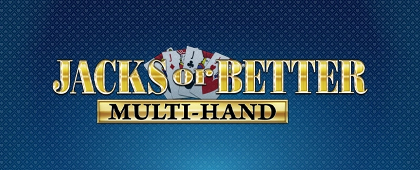 Play the exciting Jacks or Better Multi-Hand, the video poker game at Joe Fortune where you’ll play five hands at once and can win a top prize of 800x your bet!
