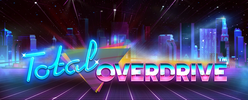 Play the neon-lit Total Overdrive, the fantastic classic slot at Joe Fortune where you could get a 10x multiplier and win a top prize worth thousands.
