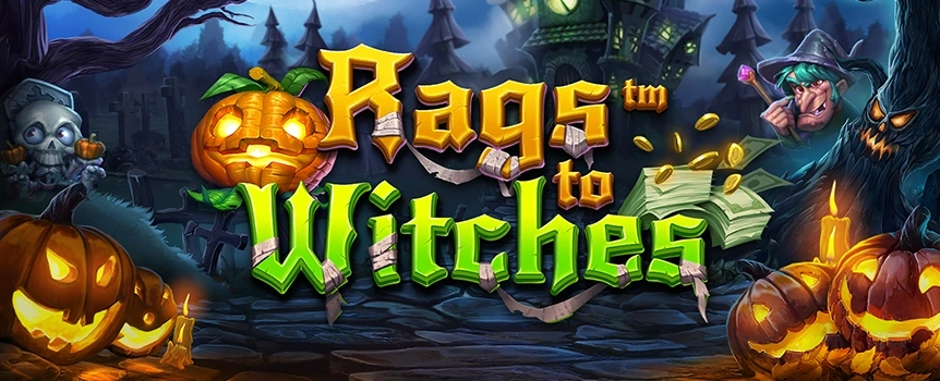 Joe Fortune invites you to a magical experience with Rags to Witches. Unveil the secrets of this Halloween online slot and you might just hit the jackpot.