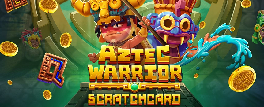 Score yourself Gigantic Cash Prizes up to 6,500x your stake when you Scratch the Aztec Warrior Scratchcard! 