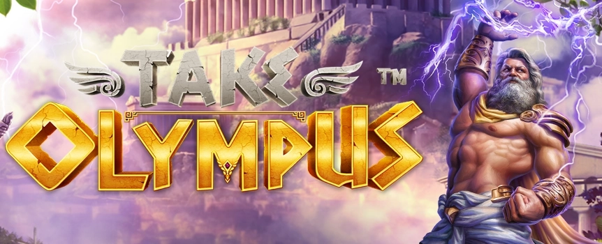 Spin the Reels of Take Olympus today. This 4 Row, 5 Reel, 50 Payline pokie has Cash Payouts fit for a God. Play now for Prizes up to 2,328x your stake!