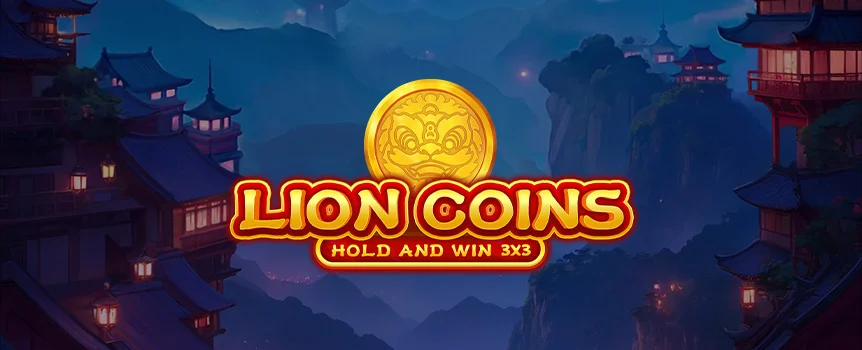Journey with the Lion Coins slot for a thrilling quest with Wilds, Respins, and a monumental Grand Jackpot in an Asian adventure.
