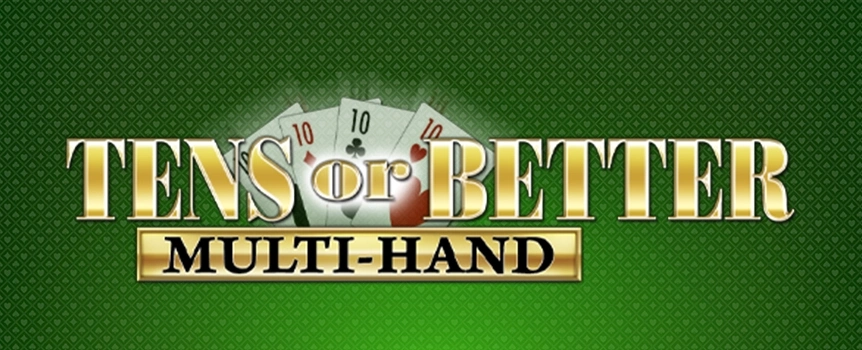 Play five hands at the same time when you play Tens or Better Multi-Hand, the exciting video poker game at Joe Fortune with some huge potential prizes!