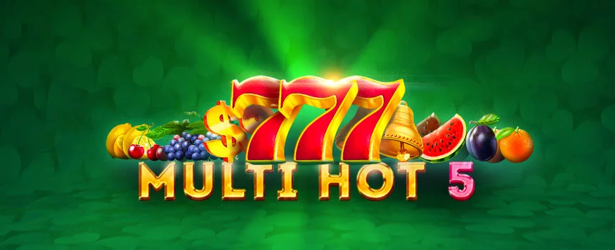 Spin the Reels of Multi Hot 5 today for Huge Multipliers, a Double or Nothing Gamble Feature and Colossal Cash Prizes up to 145x your stake!

