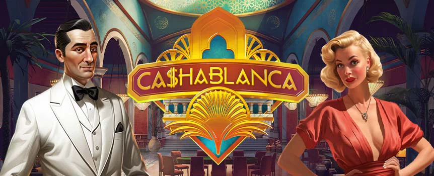Step into the classic world of Ca$hablanca, a traditional 3x3 slot that takes you back to the olden days of French Morocco. This game is loaded with features and style.
