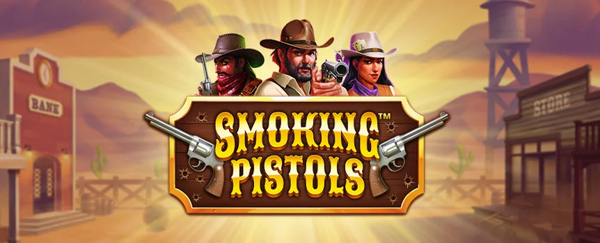 It’s pistols at dawn in Smoking Pistols slot. Enjoy this Wild West adventure, with Free Spins, Cascading Reels and Multiplier Wilds!