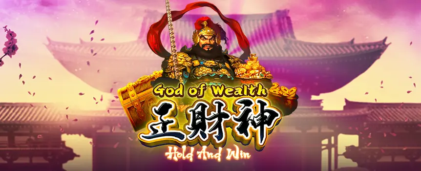 Win up to 2,000x your bet playing the fantastic God of Wealth: Hold & Win online slot, here at Joe Fortune! Can you start one of the two fun bonus games?