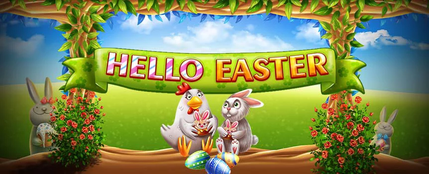 Have an egg-cellent time on the reels of Hello Easter, a true celebration of this season’s festivities, with maximum wins up to 9,000x available!