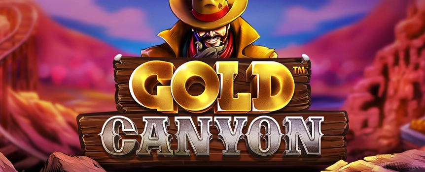 Watch out for exploding dynamite, which can bring amazing prizes in the Gold Canyon online slot game at Joe Fortune.