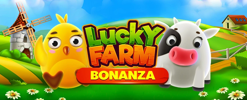 Lucky Farm Bonanza is a 5 Row, 6 Reel, Pay Anywhere pokie with Gigantic Payouts up to 15,000x your stake on offer!